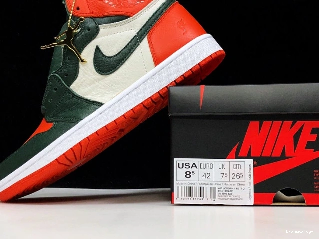 OG Jordan AV3905-138 High Fir-Team x SoleFly 1 Air Orange Retro Sail 0823
